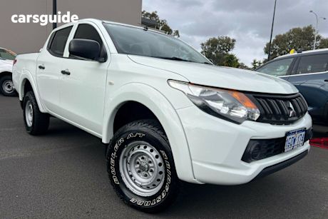 White 2018 Mitsubishi Triton Dual Cab Utility Glx (4X4)