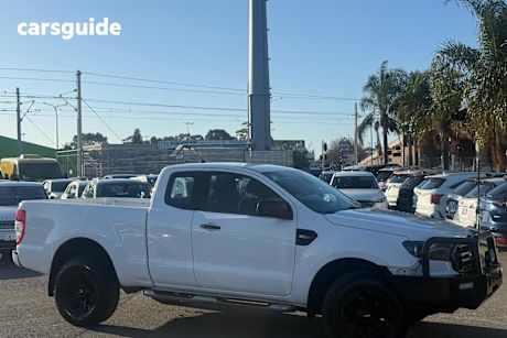 White 2019 Ford Ranger Ute Tray XL 4X4