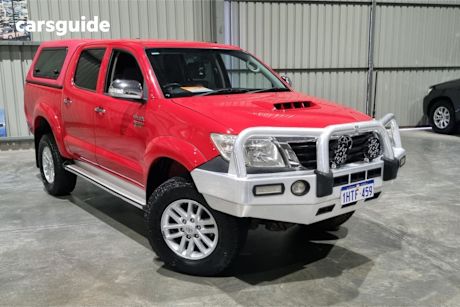 Red 2012 Toyota Hilux Ute Tray SR5 4X4