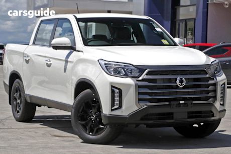 White 2024 KGM Ssangyong Musso Ute Tray ULTIMATE 4X4