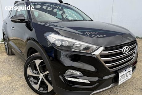 Black 2015 Hyundai Tucson SUV HIGHLANDER