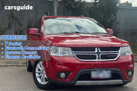 Red 2014 Dodge Journey SUV SXT F