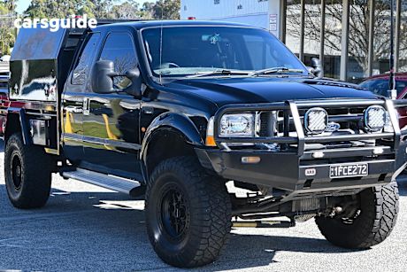Black 2002 Ford F250 Ute Tray XLT 4X4