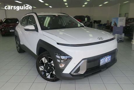 White 2025 Hyundai Kona SUV HYBRID F