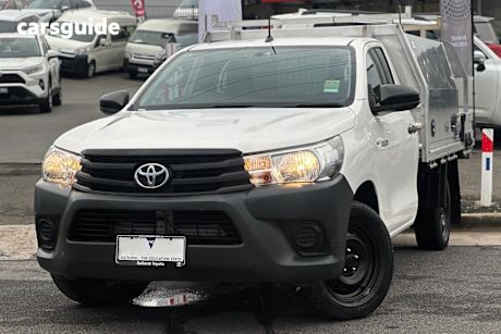 White 2018 Toyota Hilux Ute Tray WORKMATE R