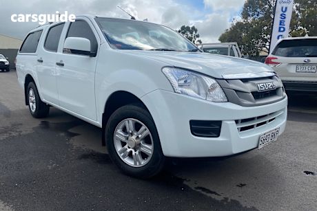 White 2015 Isuzu D-MAX Ute Tray SX R