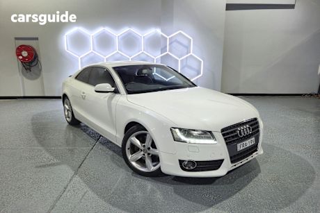 White 2011 Audi A5 Coupe 2.0 TFSI QUATTRO 8T MY11