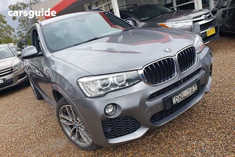 Grey 2017 BMW X3 Wagon Xdrive 20D