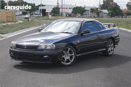Black 2001 Nissan Skyline Coupe 25GT-T R