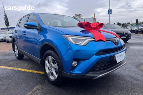 Blue 2018 Toyota RAV4 SUV GXL F