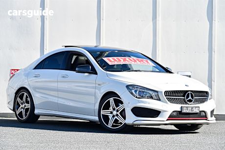 White 2016 Mercedes-Benz CLA250 Coupe Sport 4Matic