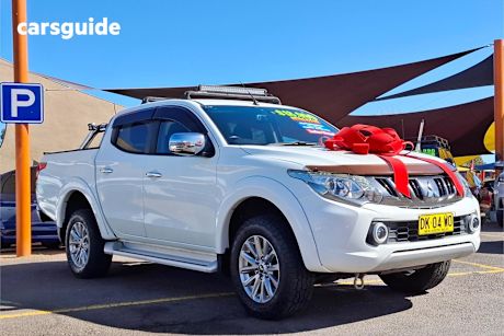 White 2016 Mitsubishi Triton Ute Tray GLS 4X4
