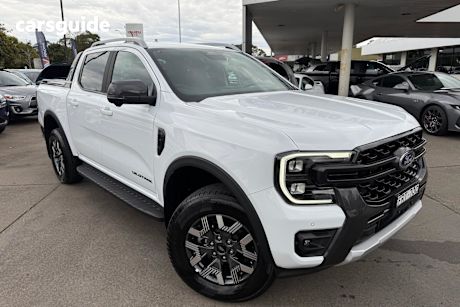 White 2025 Ford Ranger Ute Tray PHEV WILDTRAK 4WD