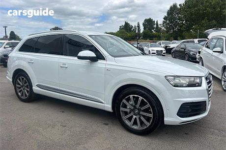 White 2015 Audi Q7 SUV TDI 4WD