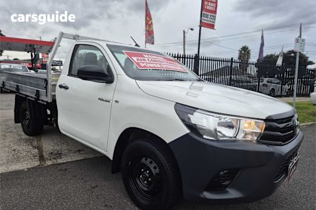 White 2017 Toyota Hilux Cab Chassis Workmate