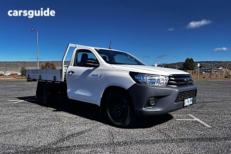 White 2021 Toyota Hilux Ute Tray WORKMATE R