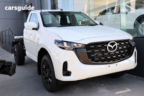 White 2024 Mazda BT-50 Freestyle Cab Chassis Xt (4X4)