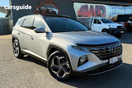 Silver 2021 Hyundai Tucson Wagon Highlander (Awd)