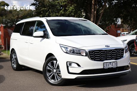 White 2019 Kia Carnival SUV SLI F