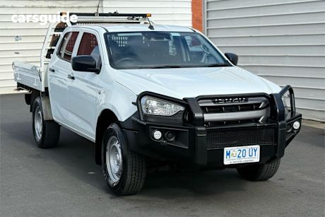 White 2021 Isuzu D-MAX Ute Tray SX 4X4