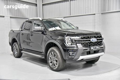 Black 2025 Ford Ranger Ute Tray WILDTRAK 4X4