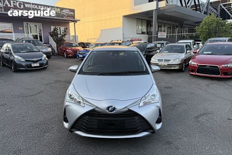 Silver 2019 Toyota Vitz Hatchback F (Hybrid)