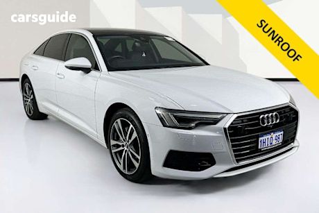 White 2020 Audi A6 Sedan 40 Tfsi Mhev