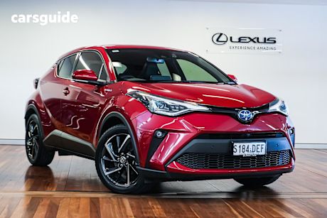 Red 2021 Toyota C-HR SUV KOBA F