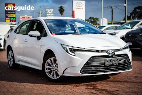 White 2024 Toyota Corolla Sedan Ascent Sport Hev