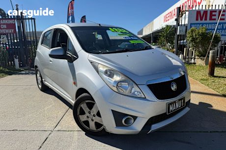 Silver 2010 Holden Barina Spark Hatchback Cdx