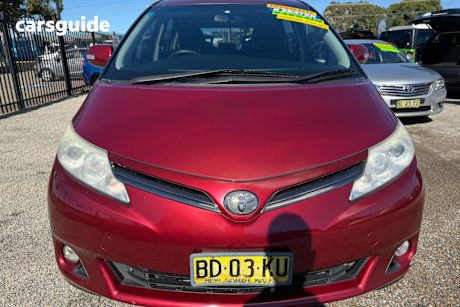 Red 2009 Toyota Tarago SUV GLI
