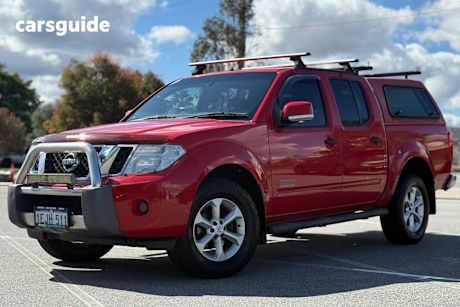 Red 2013 Nissan Navara Dual Cab Pick-up St (4X2)