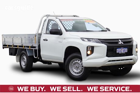 White 2019 Mitsubishi Triton Ute Tray GLX R