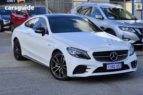 White 2020 Mercedes-Benz C-CLASS Coupe C43 AMG 4WD