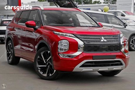 Red 2022 Mitsubishi Outlander Wagon Phev Exceed Tour 5+2 St (Awd)