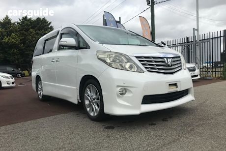 White 2009 Toyota Alphard SUV 240S LUXURY 8 SEATER