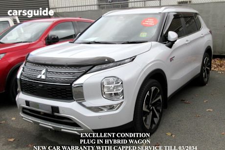 White 2024 Mitsubishi Outlander Wagon Phev Aspire 5 Seat (Awd)