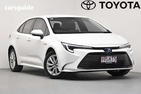 White 2024 Toyota Corolla Sedan Ascent Sport Hybrid