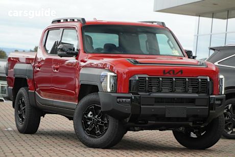 Red 2025 Kia Tasman Ute Tray X-PRO 4X4