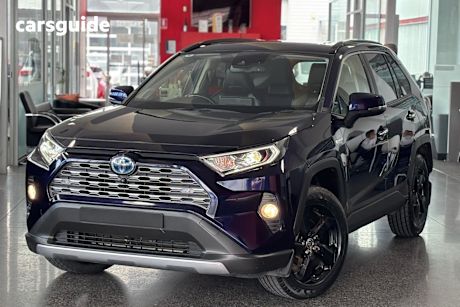 Blue 2021 Toyota RAV4 SUV CRUISER 4X4