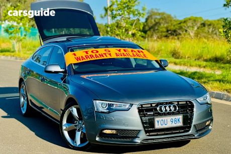 Grey 2014 Audi A5 Hatchback Sportback 2.0 Tfsi Quattro