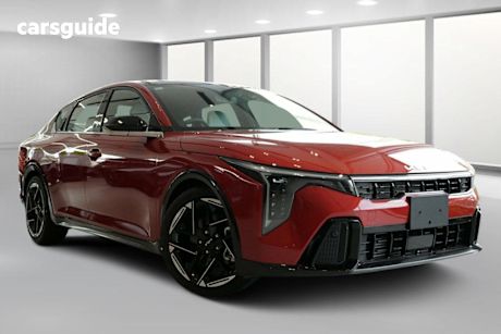 Red 2025 Kia K4 Sedan Gt-Line