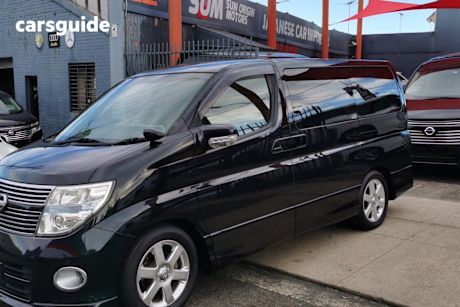 Black 2009 Nissan Elgrand OtherCar HIGHWAY STAR