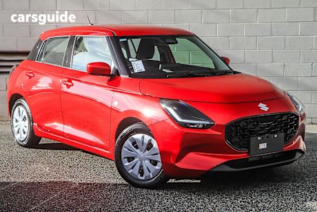 Red 2025 Suzuki Swift Hatch HYBRID F