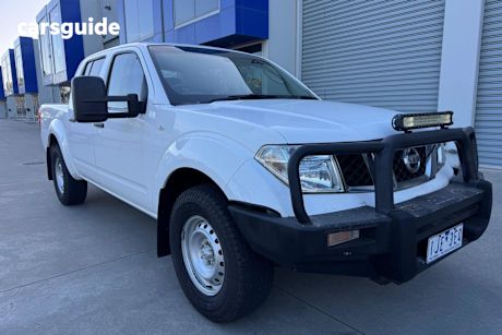 White 2012 Nissan Navara Ute Tray RX 4X4