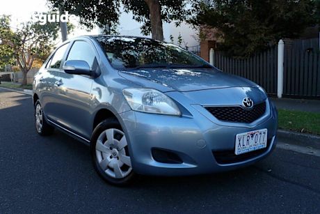 Blue 2009 Toyota Yaris Sedan YRS