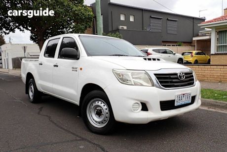 White 2012 Toyota Hilux Ute Tray SR