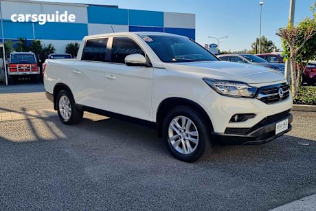 White 2021 Ssangyong Musso Crew Cab Pickup Elx