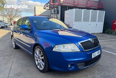 Blue 2009 Skoda Octavia Liftback Rs 2.0 Tsi