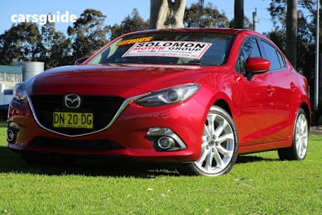 Red 2014 Mazda 3 Sedan Sp25 Astina